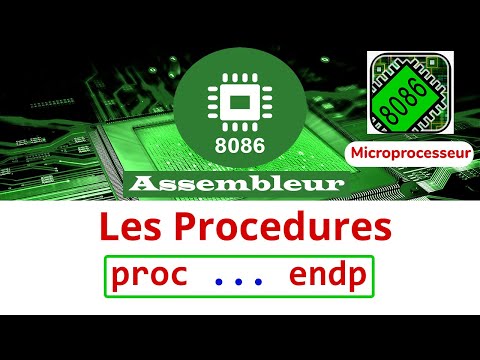 Cours d'Assembleur: Les procedures proc ... endp - الدارجة المغربية