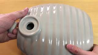 湯たんぽ 　陶器製  [美濃焼] 昔ながらの陶器　湯たんぽならこれ