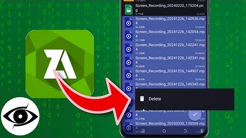 How To Delete All Files Using Zarchiver In 2025