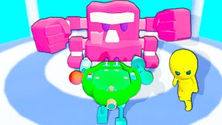 DESTROYING BIG BOSSES with my cool MECHA ROBOT (Mecha Run) screenshot 5
