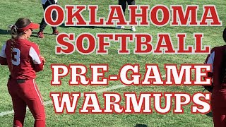 Oklahoma Softball Pre Game Warmup
