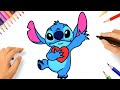 HOW TO DRAW STITCH EASY ???? STEP BY STEP