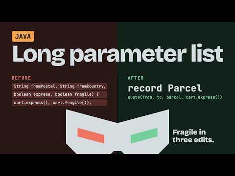 Long Parameter List in Java: Introduce a Parameter Object