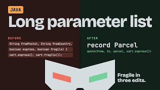 Long Parameter List in Java: Introduce a Parameter Object