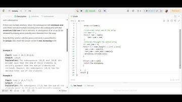 Minimum Subsequence in Non-Increasing Order | Leetcode 1403 | Greedy Approach