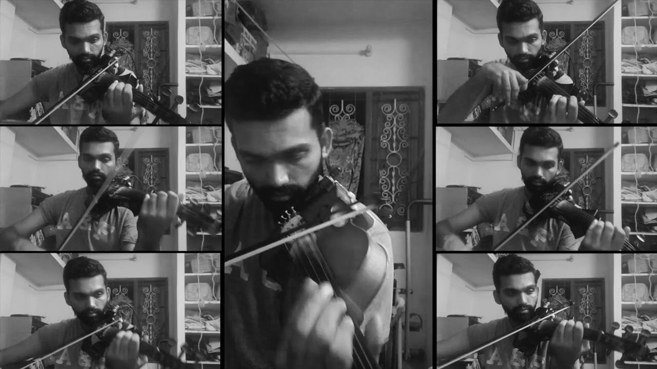  Malarae Mounama  Strings Cover by Manoj Kumar   Violinist