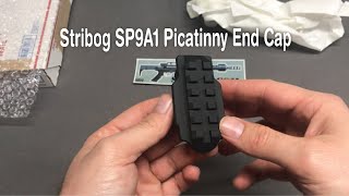 STRIBOG SP9A1 PICATINNY RAIL END CAP FOR PISTOL BRACE BY SAFTEY HARBOR FIREARMS, FIRST LOOK