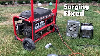 Homelite Generator Not Running Well - Hunting / Surging