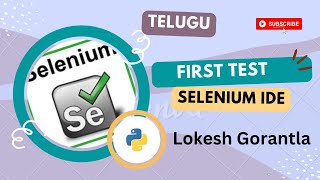 Part 4: How to Create First Test Case in Selenium IDE | Export Any Programming Laugauge | Telugu