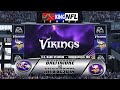 SpinoKing NFL Sunday: Baltimore Vs. Minnesota | MADDEN NFL 26