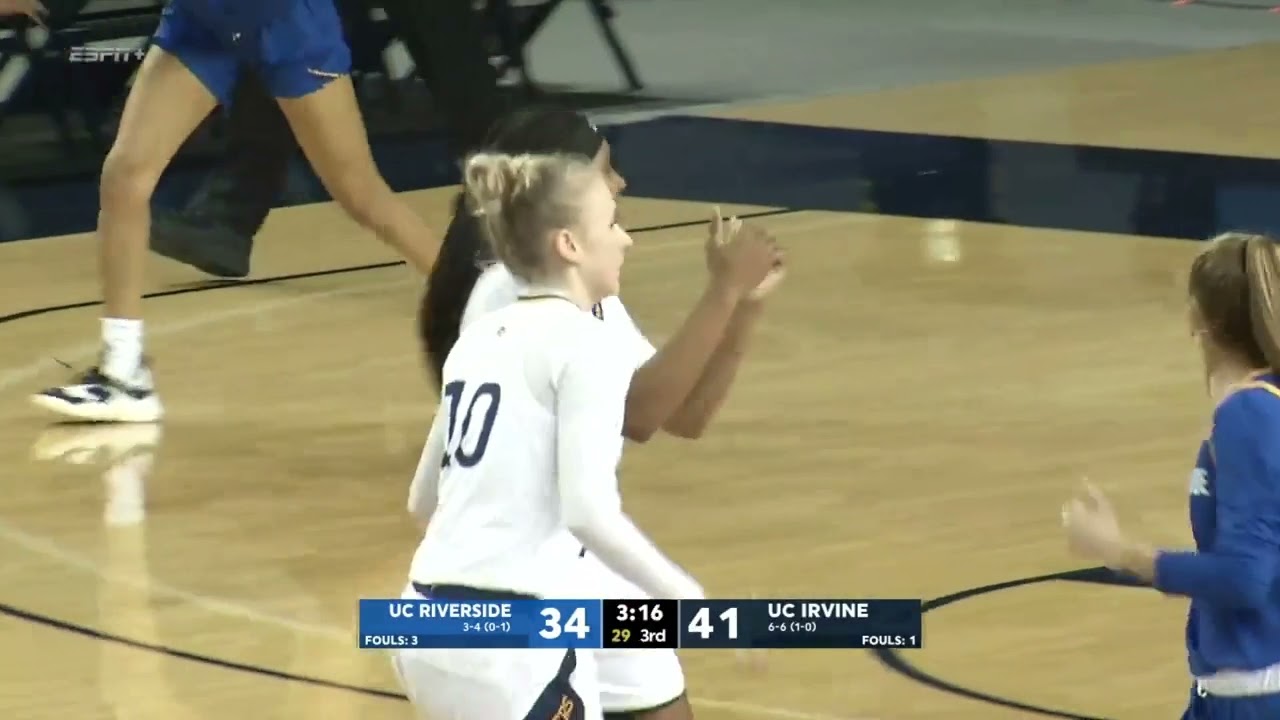 UC Irvine Women's Basketball vs. UC Riverside || Highlights || 01/09/2022