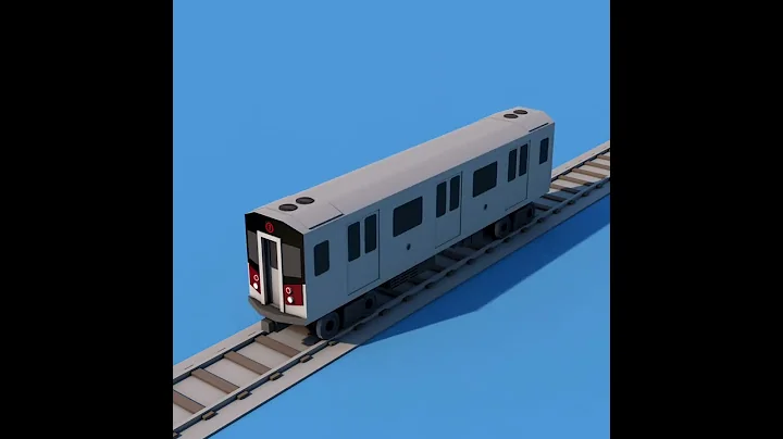 NYC 7 Train Subway Car Assembly Animation