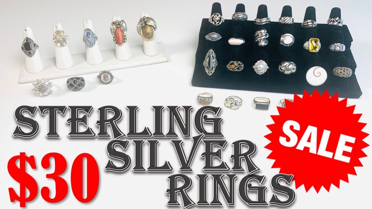 2021.10.12 $30 Sterling Silver Ring Sale