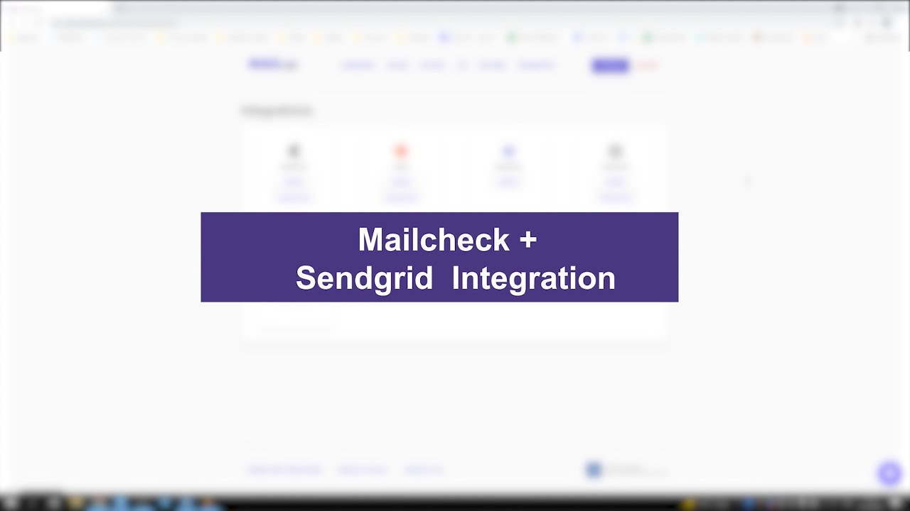 Mailcheck + SendGrid Integration instructions