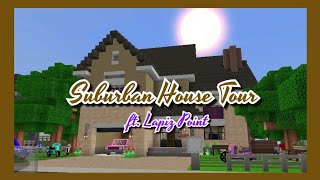 [Minecraft PE] 🏚️ Suburban House Tour ft. Lapiz Point City 🤎 screenshot 2