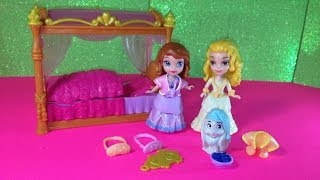 Exploring The Sofia The First Sister Sleep Time With Amber Toys