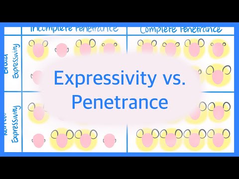 Expressivity vs. Penetrance