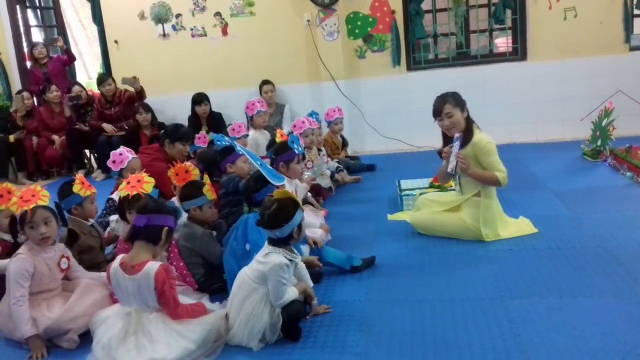 Tiết dạy thơ mẫu lấy trẻ làm trung tâm:  Thơ: Mưa. MN Hoa Sen.