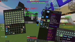 NetherGames Skyblock! How To Get Money Fast!! (20m per Day)