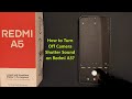 How to Turn Off Camera Shutter Sound on Redmi A5?