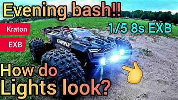 Arrma Kraton 1/5 8s EXB - EVENING BASH!! how do Murat rc LED lights look? Are they worth installing?