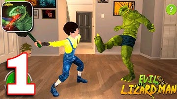 Real Scary Lizard Man 3D - School Hunting Gameplay Walkthrough