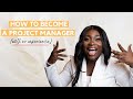 How do i become a pm without experience  get into project management