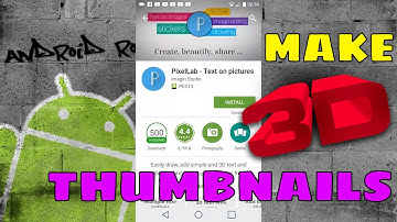 How To Make 3D Text Thumbnails - PixelLab