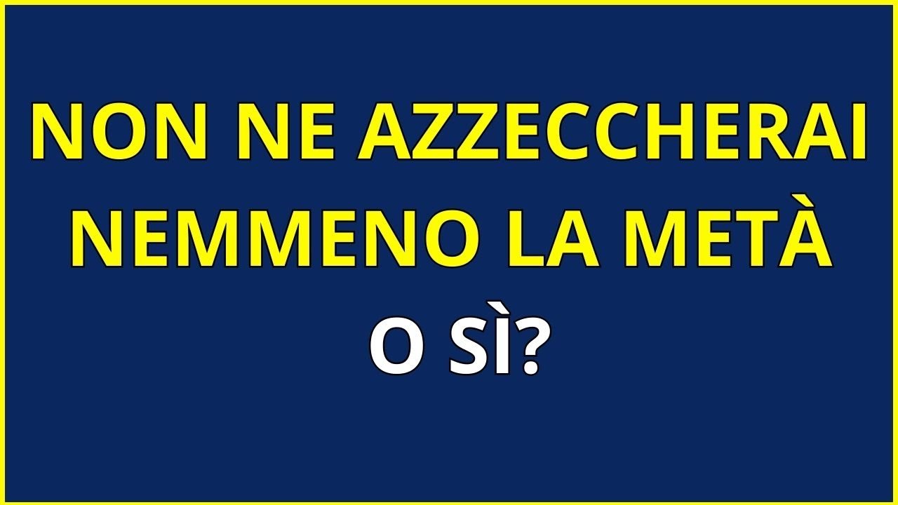 Riesci a superare questo test di conoscenze?   🧠  30 domande di cultura generale