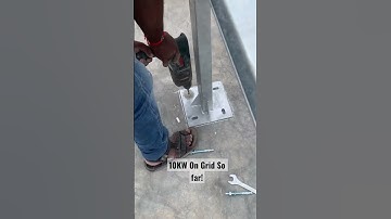 Thumbnail of 10KW On Grid Structural fitting #solar#solarpanels#solarenergy#solarpower#renewableenergy#gogreen 💡