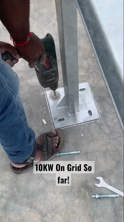 10KW On Grid Structural fitting #solar#solarpanels#solarenergy#solarpower#renewableenergy#gogreen 💡