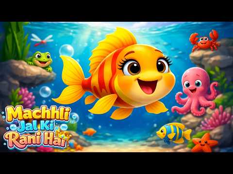 Machli Jal Ki Rani Hai | मछली जल की रानी | Hindi Nursery Rhyme For Kids | Baby Song - #cartoon