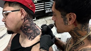 TATTING THE HOMIES NECK! 