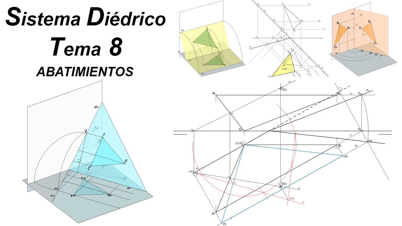 Abatimientos en Sistema Diédrico - Tema Completo 8