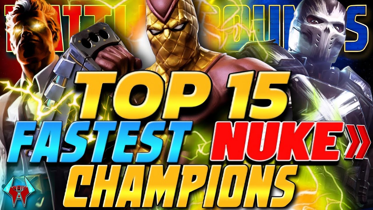 ТОП-15 самых быстрых чемпионов NUKE для Battlegrounds!
