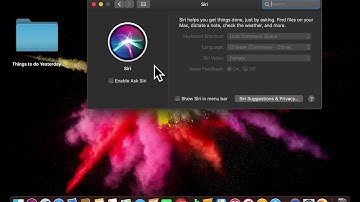 How to Enable Ask Siri on a Mac Computer - Apple Mac Computer