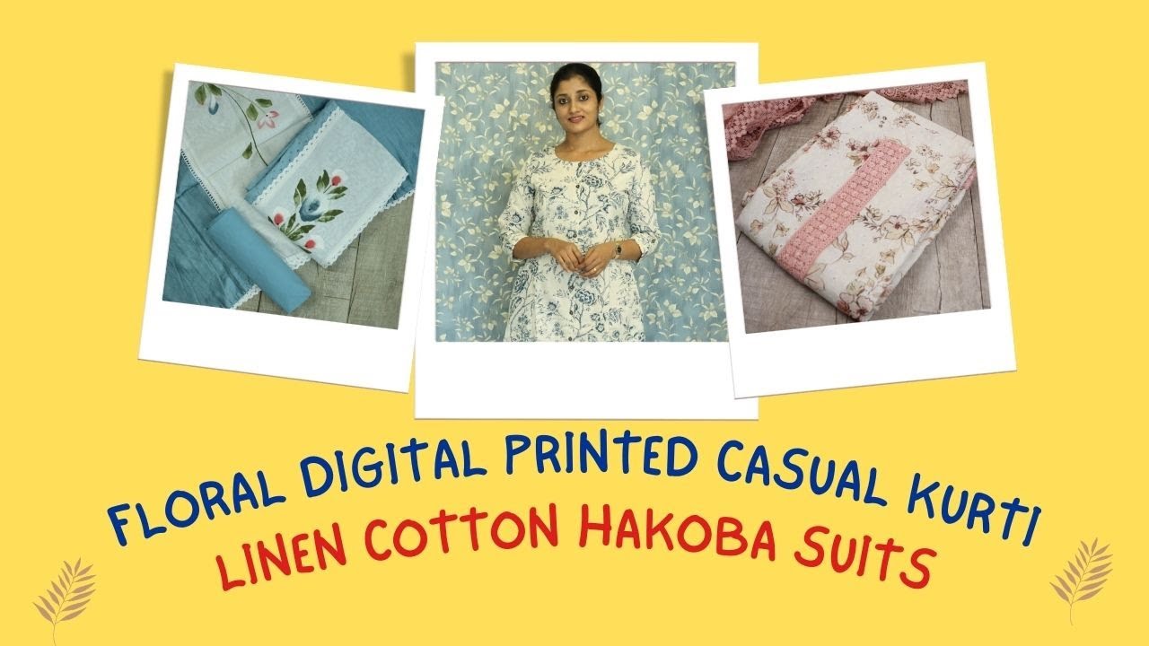 Buy HAKOBA Cream Cotton Dress Material at Amazon.in