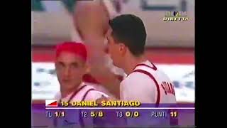 Gianmarco Pozzecco 1999 Lega Final G1 Roosters Varese - Benetton Treviso