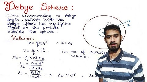 Debye potential for Plasma lecture no. 4