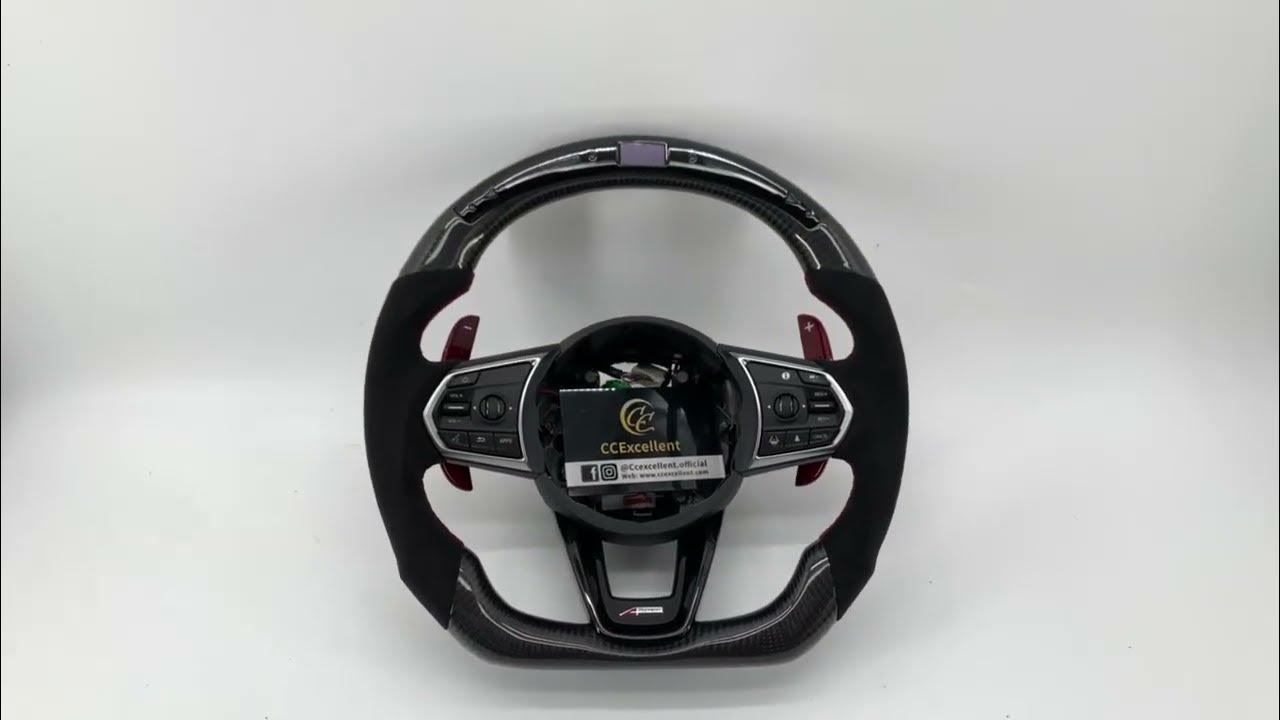 CCExcellent Acura TLX carbon fiber steering wheel design sharing - YouTube
