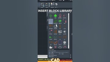 Insert block Library #43  | AutoCAD tutorial for beginners | AutoCAD basics