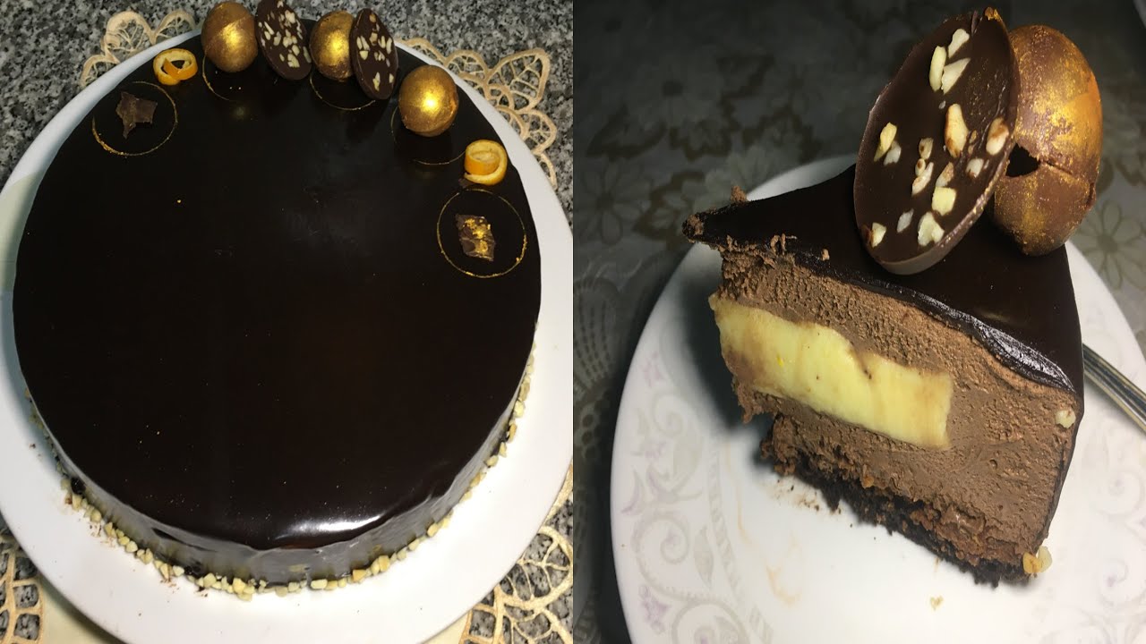 كاطو كلاصي بالشكلاط و البرتقال والقرفة جد راقي بطريقه سهلة  entremet chocolat orange 🍊🍫