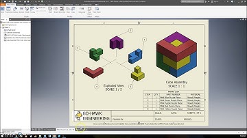 Puzzle Cube Exploded View and Parts List - Part 1