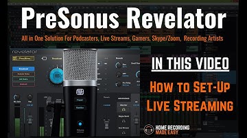 PreSonus Revelator USB Mic - LIVE Stream Using OBS