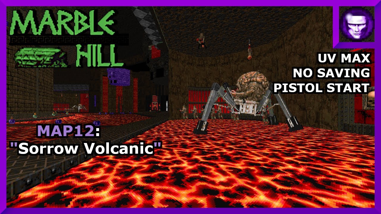 Doom 2 DBP67 Marble Hill UV Max Map12: "Sorrow Volcanic" (4:48) - YouTube