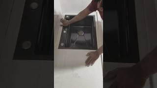 the modular kitchen sink fitting || #quartz #sink #kichen #kitchen #construction #design