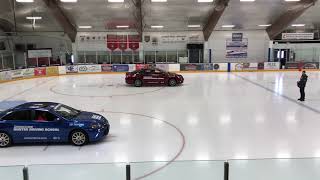 Blizzak WS80 vs Premier A/S on an ice rink Blizzak WS80 vs Premier A/S on an ice rink
