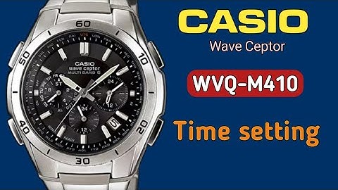 How to set time on Casio WVQ-M410