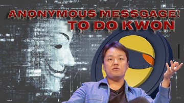 ANONYMOUS MESSAGE TO THE TERRA LUNA FOUNDER!!