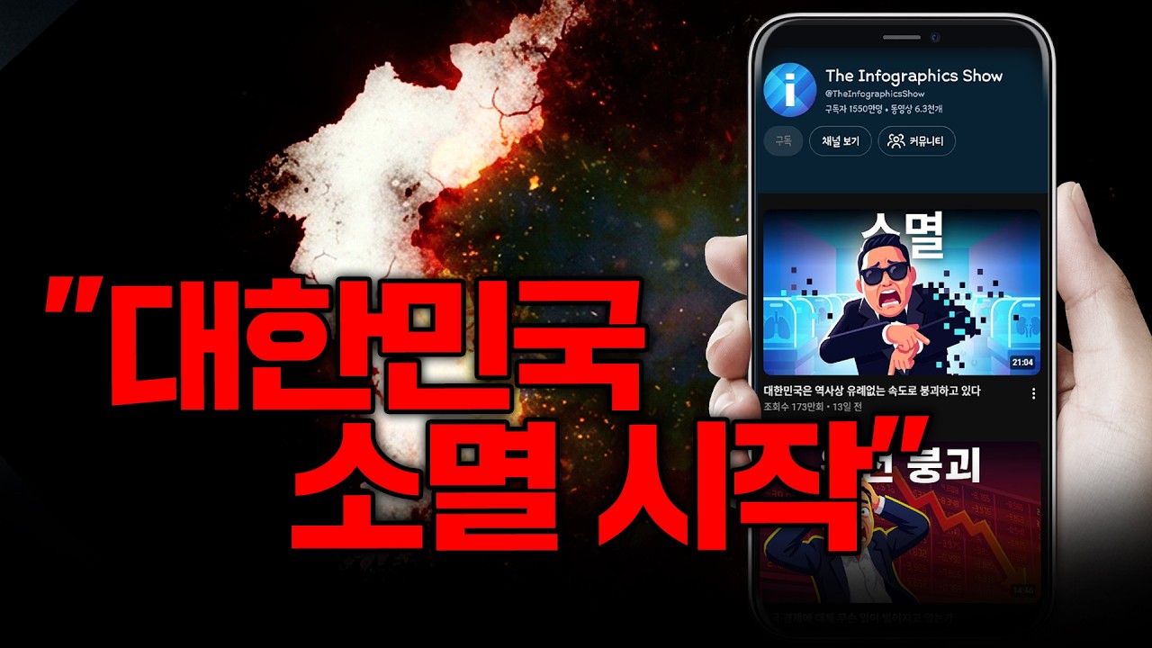 1,550만 유튜브에서 화제가 된 충격적인 영상(경제, 경제위기, 인구위기)